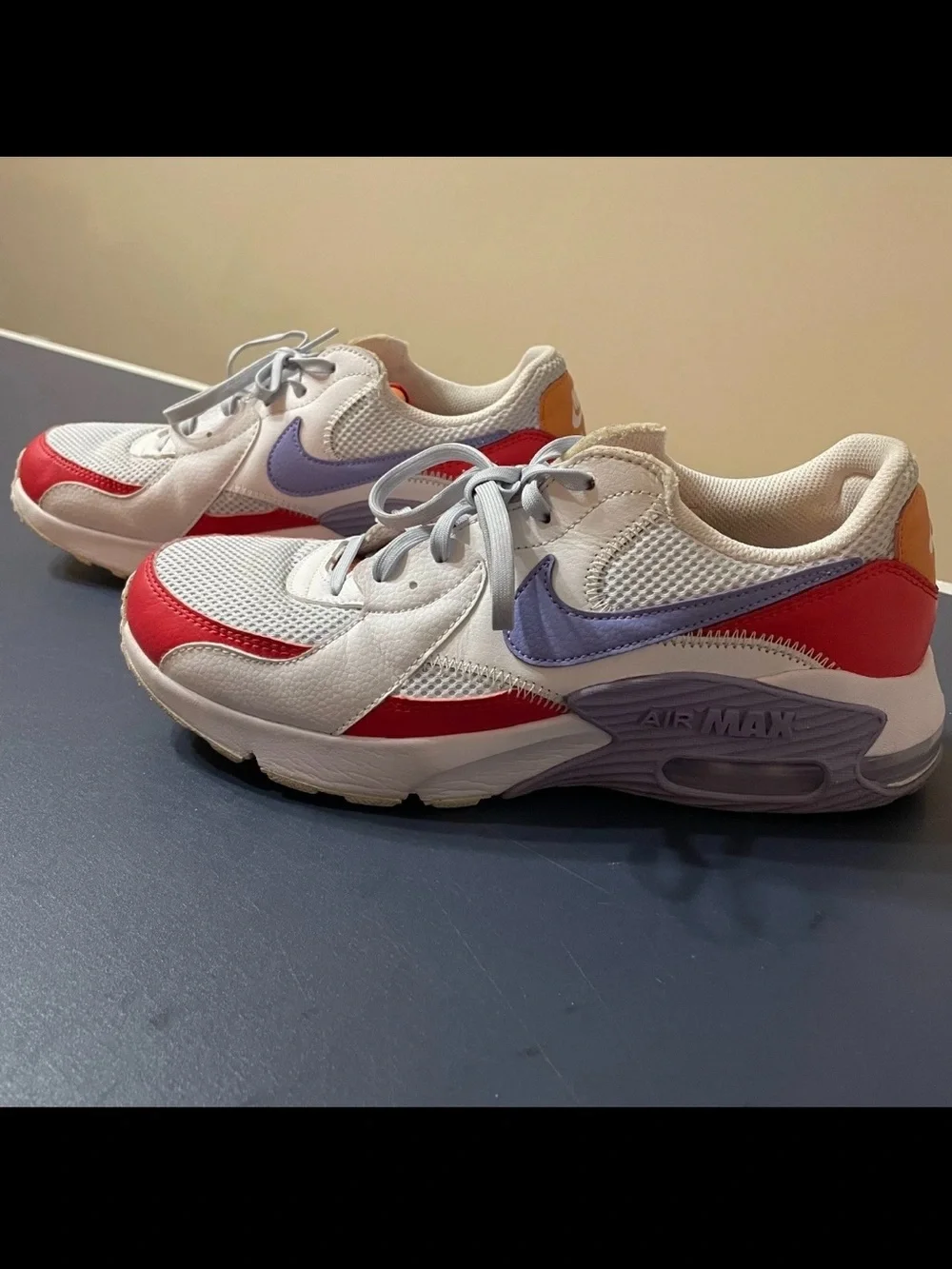 Nike Air Max Excee Womens 10 White Red Purple Colorway Nike Shoes Sneakers